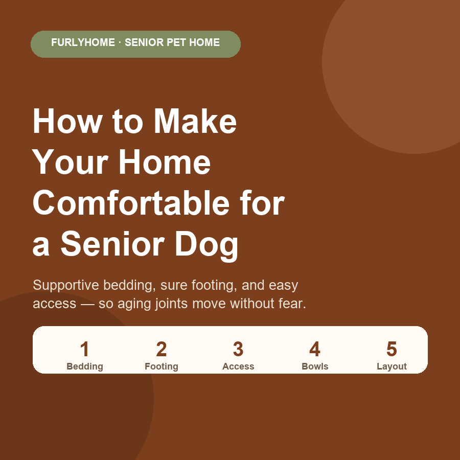 How to Make Your Home Comfortable for a Senior Dog